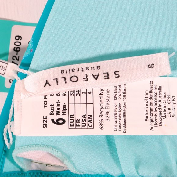 NWT Seafolly Inka Gypsy Action Back Tri Bikini Top - Picture 13 of 15